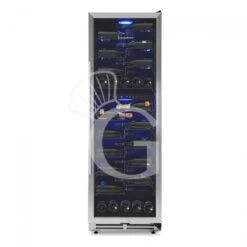 Cantina Vino Ventilata Doppia Temperatura Porta Inox 420 LT 9 Ripiani 107 Bottiglie +5°C/+22°C