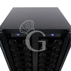 Cantina Vino Ventilata Doppia Temperatura Porte Inox 120 LT 12 Ripiani 34 Bottiglie +5°C/+12°C - +12°C/+22°C -Vendite Gastrodomus cantina vino ventilata doppia temperatura porte inox 120 lt 12 ripiani 34 bottiglie 5c12c 12c22c 3