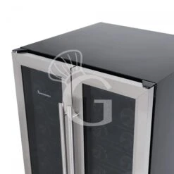 Cantina Vino Ventilata Doppia Temperatura Porte Inox 120 LT 12 Ripiani 34 Bottiglie +5°C/+12°C - +12°C/+22°C -Vendite Gastrodomus cantina vino ventilata doppia temperatura porte inox 120 lt 12 ripiani 34 bottiglie 5c12c 12c22c 4