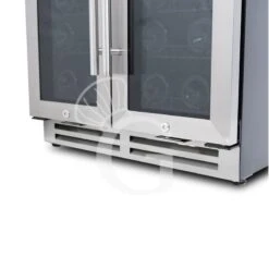 Cantina Vino Ventilata Doppia Temperatura Porte Inox 120 LT 12 Ripiani 34 Bottiglie +5°C/+12°C - +12°C/+22°C -Vendite Gastrodomus cantina vino ventilata doppia temperatura porte inox 120 lt 12 ripiani 34 bottiglie 5c12c 12c22c 5
