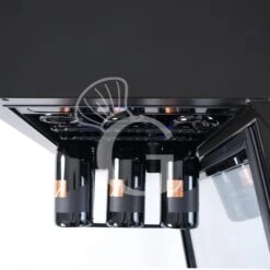 Cantina Vino Ventilata 100 LT 7 Ripiani 31 Bottiglie +5°C/+22°C -Vendite Gastrodomus cantina vino ventilata porta inox 100 lt 7 ripiani 31 bottiglie 5c22c 4