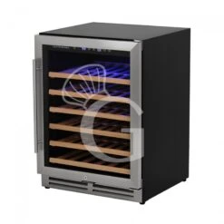 Cantina Vino Ventilata Porta Inox 150 LT 6 Ripiani Capacità 46 Bottiglie +5°C/+22°C -Vendite Gastrodomus cantina vino ventilata porta inox 150 lt 6 ripiani capacita 46 bottiglie 5c22c 1