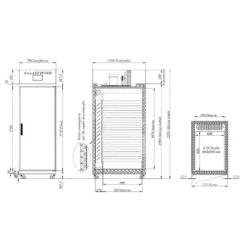 Cella Fermalievitazione Ventilata -5°C/+30°C 870 LT - 26 Teglie 600x800 Mm O 52 Teglie 600x400 Mm -Vendite Gastrodomus cella fermalievitazione ventilata 5c30c 870 lt 26 teglie 600x800 mm o 52 teglie 600x400 mm 3
