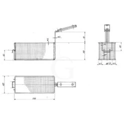 Cestello Da 1/2 Per Friggitrice Gas/elettrica - L 110 Mm X P 255 Mm X H 110 Mm 7 Cestello Da 1/2 Per Friggitrice Gas/elettrica - L 110 Mm X P 255 Mm X H 110 Mm -Vendite Gastrodomus cestello da 12 per friggitrice gaselettrica 2