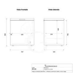 Congelatore A Pozzetto Statico 148 LT -18°C Classe Energetica F -Vendite Gastrodomus congelatore a pozzetto statico 148 lt 18c classe energetica c 4