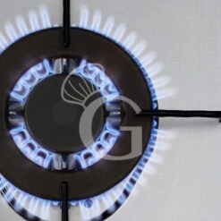 Cucina Professionale A Gas 5 Fuochi Forno Elettrico A Convezione Griglie GN1/1 Profondità 600 Mm -Vendite Gastrodomus cucina a gas 5 fuochi potenziataforno elettrico a convenzione gn 11 1