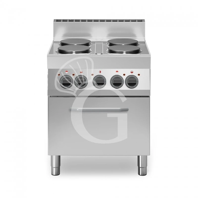 Cucina Professionale Elettrica 4 Piastre Forno Elettrico A Convezione GN1/1 Profondità 650 Mm 3 Cucina Professionale Elettrica 4 Piastre Forno Elettrico A Convezione GN1/1 Profondità 650 Mm