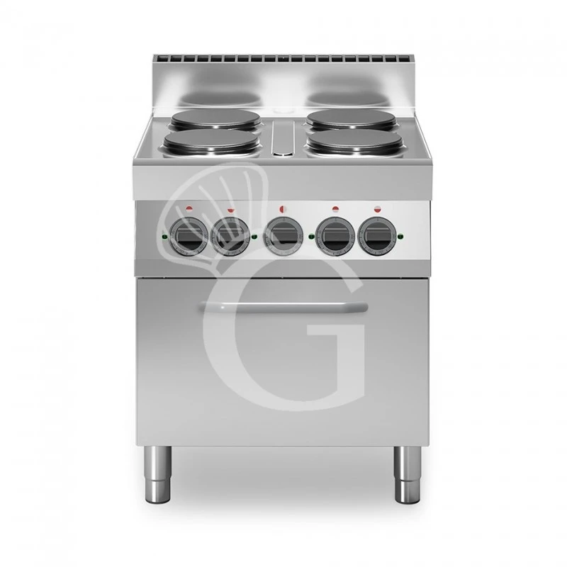 Cucina Professionale Elettrica 4 Piastre Forno Elettrico A Convezione GN1/1 Profondità 700 Mm 3 Cucina Professionale Elettrica 4 Piastre Forno Elettrico A Convezione GN1/1 Profondità 700 Mm