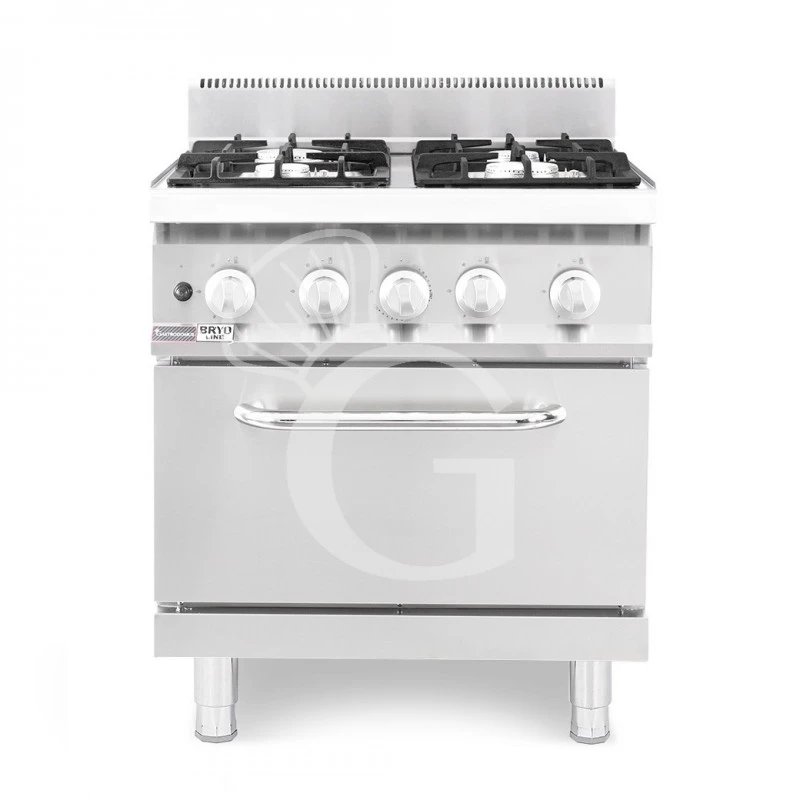 Cucina Professionale A Gas 4 Fuochi Forno A Gas Statico Profondità 700 Mm 3 Cucina Professionale A Gas 4 Fuochi Forno A Gas Statico Profondità 700 Mm