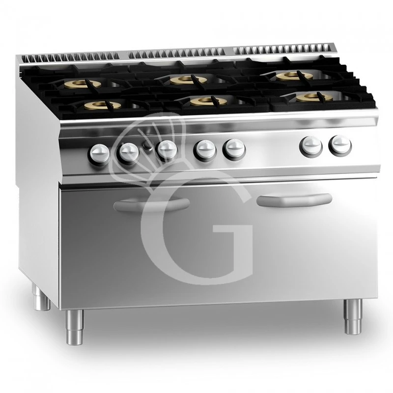 Cucina Professionale A Gas 6 Fuochi Forno A Gas Maxi Profondità 900 Mm 3 Cucina Professionale A Gas 6 Fuochi Forno A Gas Maxi Profondità 900 Mm
