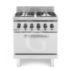 Cucina Professionale A Gas 4 Fuochi Forno Elettrico Statico Profondità 700 Mm -Vendite Gastrodomus cucina professionale a gas 4 fuochi forno elettrico statico profondita 700 mm