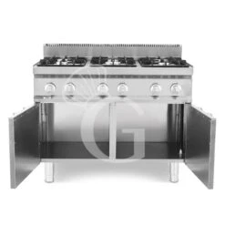 Cucina Professionale A Gas 6 Fuochi Armadio Chiuso Profondità 700 Mm -Vendite Gastrodomus cucina professionale a gas 6 fuochi armadio chiuso profondita 700 mm 2