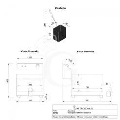 Cuocipasta Elettrico Da Banco 1 Vasca Con 4 Cestelli Inclusi - Capacità 8 LT -Vendite Gastrodomus cuocipasta elettrico da banco 1 vasca con 4 cestelli inclusi capacita 8 lt 8