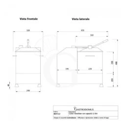 Cutter Monofase Con Velocità Variabile - Capacità 12 Litri E Potenza 2000 W, 986~2470 Rpm -Vendite Gastrodomus cutter monofase con velocita variabile capacita 12 litri e potenza 2000 w 9862470 rpm 6