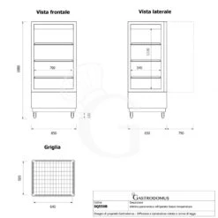 Espositore Refrigerato Ventilato Color Nero 550 LT -13°C/-22°C Classe Energetica B 17 Espositore Refrigerato Ventilato Color Nero 550 LT -13°C/-22°C Classe Energetica B -Vendite Gastrodomus espositore refrigerato ventilato color nero 550 lt 13c 22c classe energetica b 7