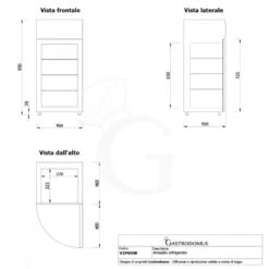 Frigo Bibite Ventilato 60 LT 0°C/+10°C Colore Bianco 21 Frigo Bibite Ventilato 60 LT 0°C/+10°C Colore Bianco -Vendite Gastrodomus espositore refrigerato ventilato per bibite 0c10c 60 lt colore bianco 9