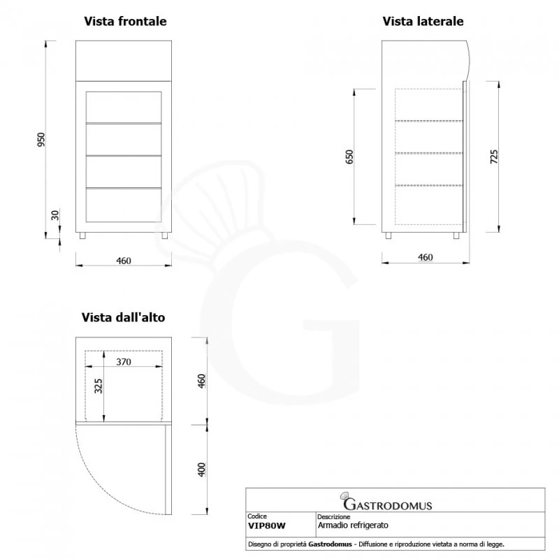 Frigo Bibite Ventilato 60 LT 0°C/+10°C Colore Bianco 12 Frigo Bibite Ventilato 60 LT 0°C/+10°C Colore Bianco - immagine 10