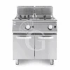 Friggitrice Professionale A Gas Su Armadio Chiuso 2 Vasche 22 LT + 22 LT 40 Kw 2 Friggitrice Professionale A Gas Su Armadio Chiuso 2 Vasche 22 LT + 22 LT 40 Kw -Vendite Gastrodomus friggitrice a gas 2 vasche da 2222 lt su armadio chiuso