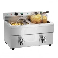 Friggitrice Da Banco Ad Induzione 2 Vasche 8+8 LT Potenza 3,5+3,5 KW Monofase -Vendite Gastrodomus friggitrice da banco ad induzione 2 vasche capacita 88 lt 35003500 w 2