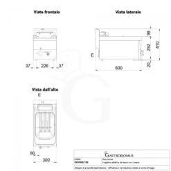 Friggitrice Industriale Elettrica Da Banco 1 Vasca 10 LT 7,5 Kw Trifase -Vendite Gastrodomus friggitrice elettrica 1 vasca capacita lt 10 2