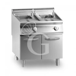 Friggitrice Industriale Elettrica Su Armadio Chiuso 2 Vasche 15 LT + 15 LT 20,4 Kw Trifase