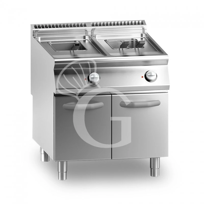 Friggitrice Industriale Elettrica Su Armadio Chiuso 2 Vasche 15 LT + 15 LT 20,4 Kw Trifase 3 Friggitrice Industriale Elettrica Su Armadio Chiuso 2 Vasche 15 LT + 15 LT 20,4 Kw Trifase