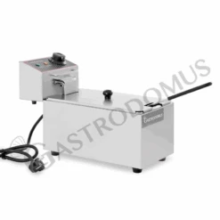 Friggitrice Elettrica Da Banco 1 Vasca 4 LT Potenza 1,8 KW Monofase -Vendite Gastrodomus friggitrice elettrica da banco 1 vasca 4 lt 2000 w monofase 2