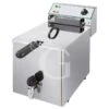 Friggitrice Elettrica Da Banco 1 Vasca Con Rubinetto 12 LT Potenza 6 KW Trifase -Vendite Gastrodomus friggitrice elettrica da banco 1 vasca capacita 10 lt 6000 w rubinetto