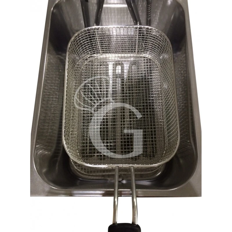 Friggitrice Elettrica Da Banco 1 Vasca Con Rubinetto 12 LT Potenza 6 KW Trifase 5 Friggitrice Elettrica Da Banco 1 Vasca Con Rubinetto 12 LT Potenza 6 KW Trifase - immagine 3