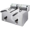 Friggitrice Elettrica Da Banco 2 Vasche 12 LT + 12 LT Potenza 6 + 6 KW Trifase -Vendite Gastrodomus friggitrice elettrica da banco 2 vasche capacita 10 lt 10 lt 6000 6000 w