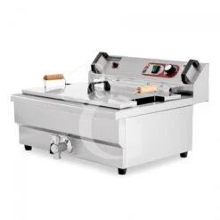 Friggitrice Elettrica Da Banco Con 1 Vasca Capacità 30 LT Con Controllo Temperatura, Potenza 4,8 KW, Monofase -Vendite Gastrodomus friggitrice elettrica da banco con 1 vasca capacita 30 lt con controllo temperatura 4800 w monofase 2