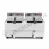 Friggitrice Elettrica Da Banco Con Rubinetto 2 Vasche 10+10 LT Potenza 3+3 KW Monofase