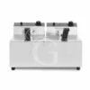 Friggitrice Elettrica Da Banco 2 Vasche 8+8 LT Potenza 2,8+2,8 KW Monofase -Vendite Gastrodomus friggitrice elettrica da banco con 2 vasche capacita 88 lt 31003100w monofase