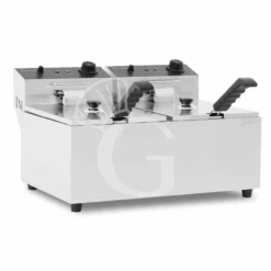 Friggitrice Elettrica Da Banco 2 Vasche 8+8 LT Potenza 2,8+2,8 KW Monofase -Vendite Gastrodomus friggitrice elettrica da banco con 2 vasche capacita 88 lt 31003100w monofase 2