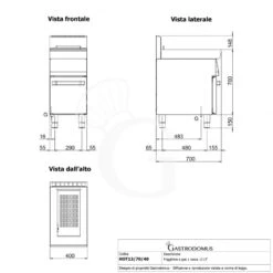 Friggitrice Professionale A Gas Su Armadio Chiuso 1 Vasca 13 LT 11 Kw -Vendite Gastrodomus friggitrice gas 1 vasca capacita lt 13 armadio chiuso 2