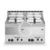 Friggitrice Professionale Da Banco A Gas 2 Vasche 8 LT + 8 LT 13600 W 2 Friggitrice Professionale Da Banco A Gas 2 Vasche 8 LT + 8 LT 13600 W -Vendite Gastrodomus friggitrice gas 2 vasche capacita lt 88