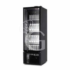 Frigo Bibite Ventilato 1 Porta Battente 189 LT 2°C/+8°C Colore Nero -Vendite Gastrodomus frigo bibite ventilato 1 porta battente 189 lt 2c8c colore nero 1