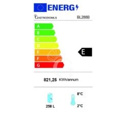 Frigo Bibite Ventilato 1 Porta Battente 258 LT 2°C/+8°C Colore Nero -Vendite Gastrodomus frigo bibite ventilato 1 porta battente 258 lt 2c8c colore nero 1