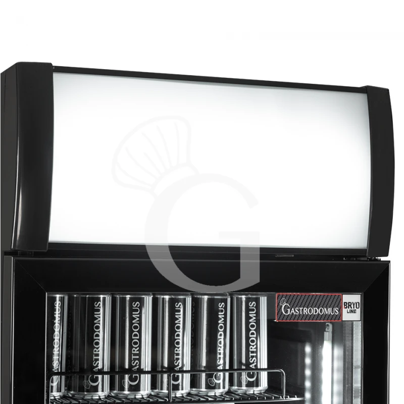 Frigo Bibite Ventilato 1 Porta Battente Con Canopy 181 LT 2°C/+8°C Colore Nero 8 Frigo Bibite Ventilato 1 Porta Battente Con Canopy 181 LT 2°C/+8°C Colore Nero - immagine 6