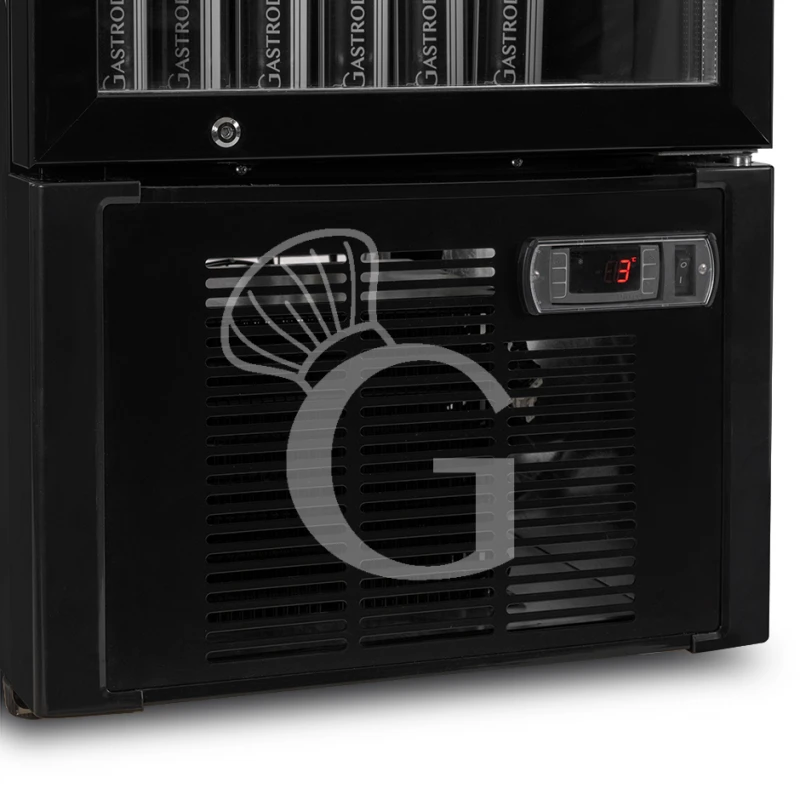 Frigo Bibite Ventilato 1 Porta Battente Con Canopy 249 LT 2°C/+8°C Colore Nero 9 Frigo Bibite Ventilato 1 Porta Battente Con Canopy 249 LT 2°C/+8°C Colore Nero - immagine 7