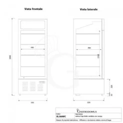 Frigo Bibite Ventilato 1 Porta Battente Con Canopy 348 LT 2°C/+8°C Colore Bianco -Vendite Gastrodomus frigo bibite ventilato 1 porta battente con canopy 348 lt 2c8c colore bianco 8