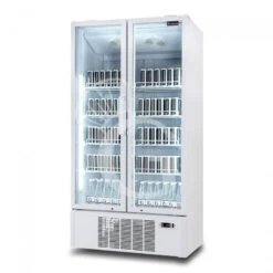 Frigo Bibite Ventilato 2 Porte Battenti 1021 LT 2°C/+8°C Colore Bianco -Vendite Gastrodomus frigo bibite ventilato 2 porte battenti 1021 lt 2c8c colore bianco 2