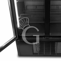 Frigo Bibite Ventilato 2 Porte Battenti 1021 LT 2°C/+8°C Colore Nero -Vendite Gastrodomus frigo bibite ventilato 2 porte battenti 1021 lt 2c8c colore nero 4