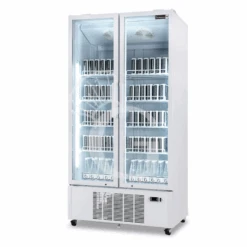 Frigo Bibite Ventilato 2 Porte Battenti 751 LT 2°C/+8°C Colore Bianco -Vendite Gastrodomus frigo bibite ventilato 2 porte battenti 751 lt 2c8c colore bianco 1