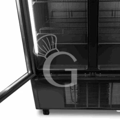 Frigo Bibite Ventilato 2 Porte Battenti 751 LT 2°C/+8°C Colore Nero -Vendite Gastrodomus frigo bibite ventilato 2 porte battenti 751 lt 2c8c colore nero 6