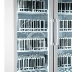 Frigo Bibite Ventilato 2 Porte Battenti Con Canopy 1001 LT 2°C/+8°C Colore Bianco -Vendite Gastrodomus frigo bibite ventilato 2 porte battenti con canopy 1001 lt 2c8c colore bianco 5