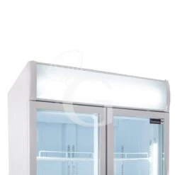 Frigo Bibite Ventilato 2 Porte Battenti Con Canopy 1001 LT 2°C/+8°C Colore Bianco -Vendite Gastrodomus frigo bibite ventilato 2 porte battenti con canopy 1001 lt 2c8c colore bianco 7
