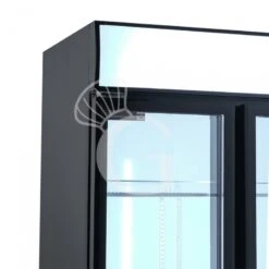 Frigo Bibite Ventilato 2 Porte Battenti Con Canopy 490 LT 0°C/+10°C Colore Nero -Vendite Gastrodomus frigo bibite ventilato 2 porte battenti con canopy 490 lt 0c10c colore nero 5