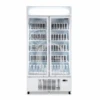 Frigo Bibite Ventilato 2 Porte Battenti Con Canopy 736 LT 2°C/+8°C Colore Bianco -Vendite Gastrodomus frigo bibite ventilato 2 porte battenti con canopy 736 lt 2c8c colore bianco