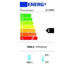 Frigo Bibite Ventilato 2 Porte Scorrevoli 1021 LT 2°C/+8°C Colore Bianco -Vendite Gastrodomus frigo bibite ventilato 2 porte scorrevoli 1021 lt 2c8c colore bianco 1